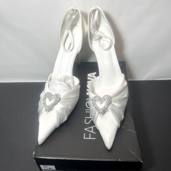 Fashion Nova Shoes - Fashion Nova White Chic Heels